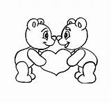 Osos Enamorados Pintar Ositos Ursos Orsi Apaixonados Colorare Tiernos Innamorato Ours Amoureux Dibujs Oso Corazones Peluche Coloriage Cdn4 Pelanas Colorier sketch template