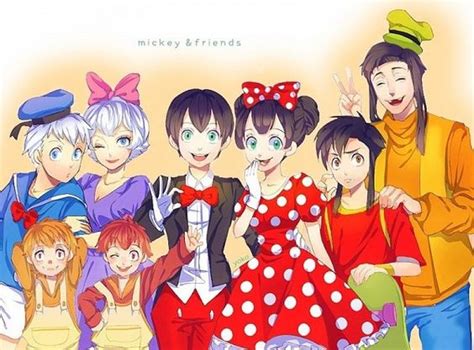 Mickey Mouse And His Friends As Human Beings This Is Just