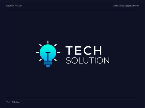 tech solution logo design  behance