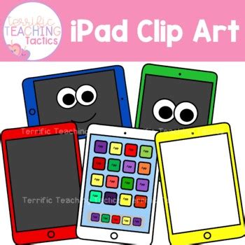 ipad clip art tablet clipart  terrific teaching tactics tpt