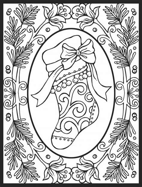 relaxing holiday coloring pages  christmas adult coloring pages
