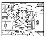 Lasagna Garfield sketch template