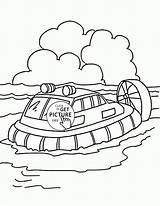 Hovercraft Wuppsy Transportation sketch template