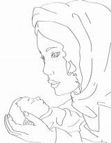 Jesus Mary Coloring Baby Drawing Christmas Birth Holding Masterminds Miniature Printable Getdrawings Miniaturemasterminds sketch template
