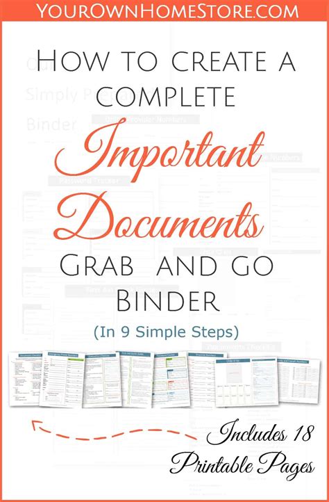 create  complete important documents grab   binder