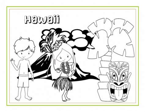 awesome hawaiian coloring sheets  activity pages  kids hawaii