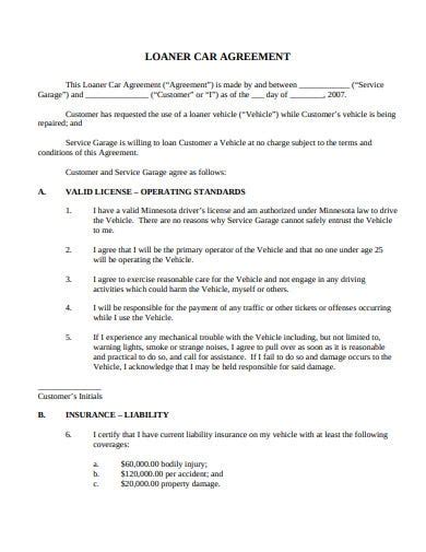 car loan agreement templates  google docs word pages