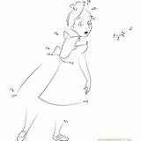 Alice Dot Princess Disney Printable Wonderland sketch template