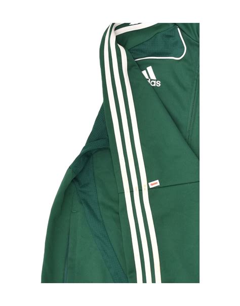 adidas mens clima  tracksuit top jacket size   small green xe ebay