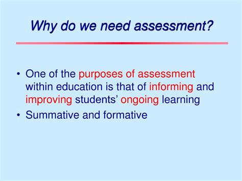 Ppt Formative Assessment A Method To Close The Feedback Loop