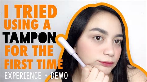 First Time Using A Tampon Demo Nikki Valiente Youtube