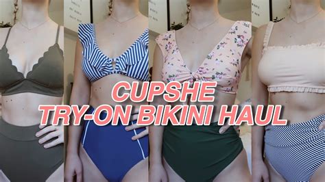 try on bikini haul cupshe review youtube