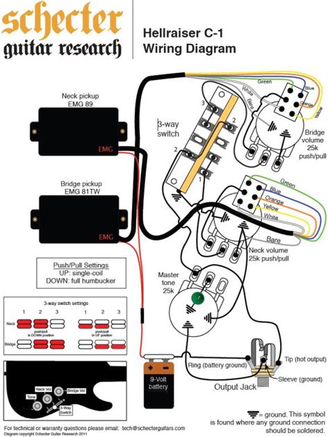 active pickup wiring diagram