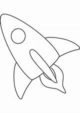 Space Shuttle Coloring Drawing Simple Pencil Kids Kidsplaycolor Color Drawings Pages sketch template