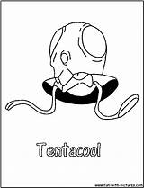 Coloring Tentacool Fun sketch template