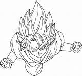 Goku Saiyan Super Coloring Pages God Drawing Dragon Ball Ssj Son Blue Ssgss Clipart Drawings Color Getdrawings Getcolorings Printable Print sketch template
