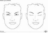 Painting Templates Face Makeup Maya Charts Sketches Faces Teaching Kids Make sketch template