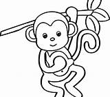 Monkey Coloring Pages Sock Cute Face Getcolorings Color Cartoon Getdrawings Colorings Printable Print sketch template