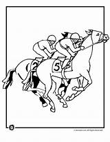 Coloring Horse Pages Derby Kentucky Racing Sheets Race Color Animal Drawing Jr Horses Kids Clipart Printables Party Sheet Print Kid sketch template