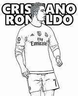 Ronaldo Coloring Pages Cristiano Printable Getcolorings Pag Christiano sketch template