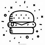 Hamburguesa Cheeseburger Queso Ultracoloringpages sketch template