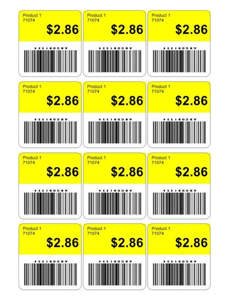 price tag template  pricing label templates  barcode software