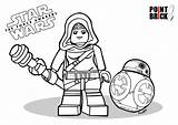 Lego Star Coloring Colorare Wars Da Disegni Awakens Force Brick Point Rey Pages Bb Tumblr sketch template