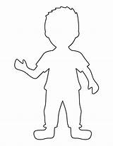 Boy Pattern Outline Template Printable Templates Body Stencils Clipart Boys Blank Human Patternuniverse People Preschool Person Patterns Use Crafts Cut sketch template