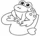 Frog Frogs Colouring sketch template