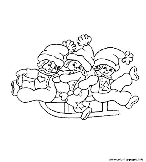 kids winter day fc coloring page printable