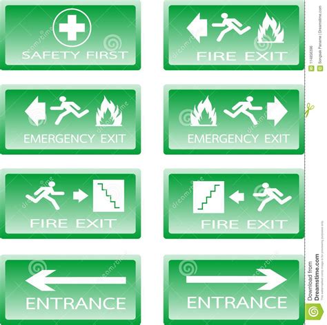 button green safety sign stock vector illustration  illumination