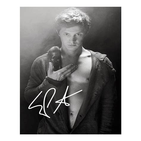 evan peters pre signed photo print poster  inches cm etsy uk