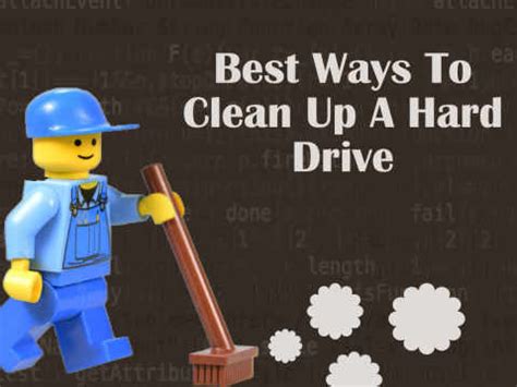 ways  clean   computers hard drive