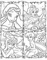 Coloring Disney Pages Fairies Fairy Printable Print Tinkerbell Color Kids Rainbow Magic Jr Pixie Cartoons Coloringhome Hollow Sheets Colouring Book sketch template