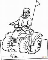 Atv Coloring Pages Wheeler Snowmobile Printable Ski Doo Four Color Riding Three Drawing Online Boys sketch template