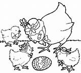 Easter Chicks Coloring Pages Colouring sketch template