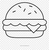Hamburger Cheeseburger Pinclipart sketch template