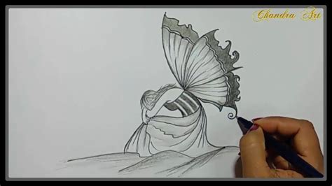 cool easy drawings pencil drawing a beautiful sad picture easy youtube