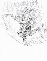 Goku Ssj5 Fan Dragoart Drawing sketch template