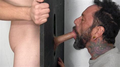 Donny Forza Gets His Big Dick Sucked Through A Gloryhole