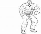 Coloring Pages Strong Man Haggar Strongman Printable Sheets Sketch Template Another sketch template
