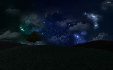 amazing night sky wallpaper digital art wallpapers