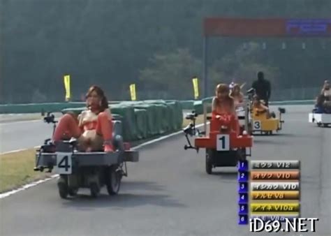 kinky jap sluts race around on dildo carts on gotporn 2863035