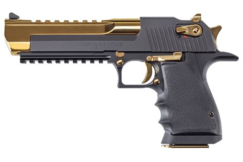 magnum research mark xix  magnum pistol  titanium gold finish