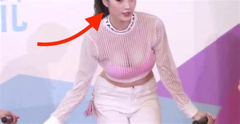 Seolhyun Lookalike Idol Reveals Bra In See Through Shirt