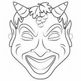 Coloring Mask Theatre Roman Pages Masks Rome Ancient sketch template