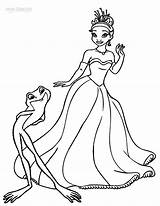 Coloring Princess Disney Pages Tiana Getdrawings sketch template