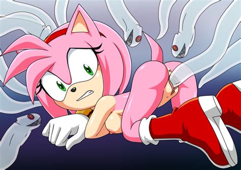 Rule 34 Amy Rose Anus Boo Sonic Breasts Fear Female Ghost Green