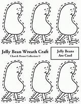 Jelly Bean Coloring Printable Pages Wreath Beans Cave City School Clipart Craft Kids Template Clip Church House Library Popular Coloringhome sketch template