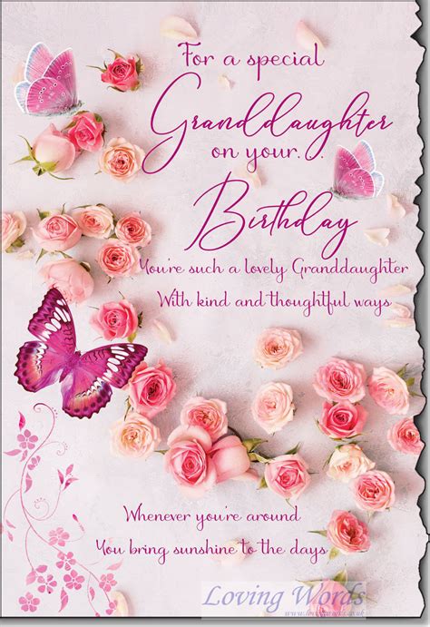 special granddaughter birthday greeting cards by loving